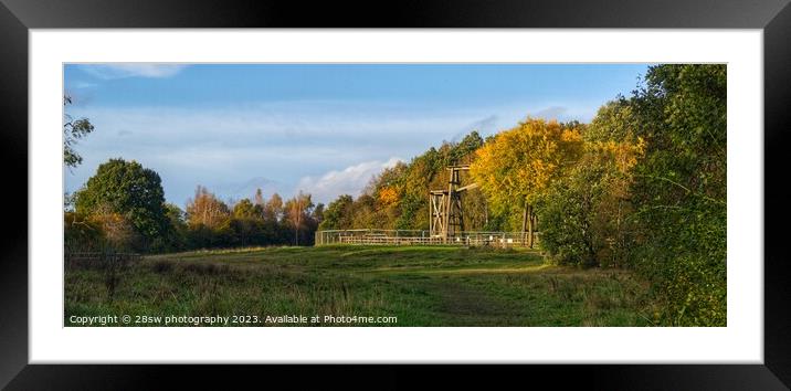 Autumn Arrivals at The Headstocks - (Panorama.) Framed Mounted Print by 28sw photography