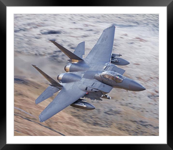 F15 Strike Eagle Framed Mounted Print by Rory Trappe