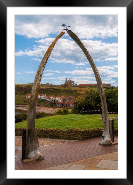 The Whitby Whalebone Arch  Framed Mounted Print by Derek Beattie