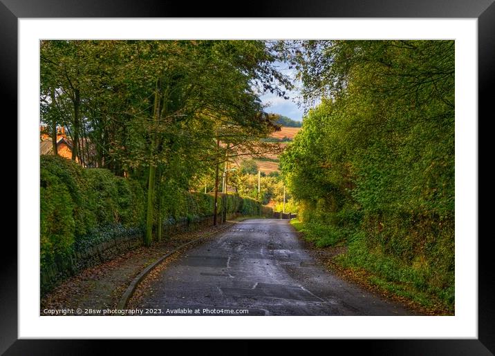 Down the Lane. Framed Mounted Print by 28sw photography