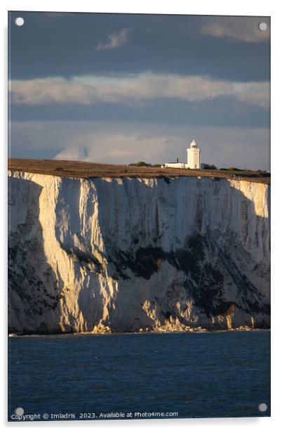 Lighthouse on White Cliffs of Dover, England Acrylic by Imladris 