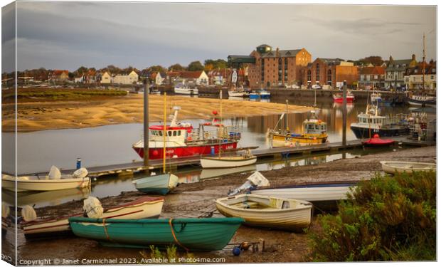 The Fishing Heritage of Wells Next the Sea Canvas Print by Janet Carmichael