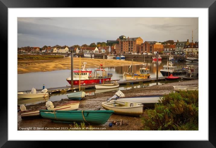 The Fishing Heritage of Wells Next the Sea Framed Mounted Print by Janet Carmichael