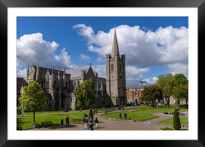 St.Patricks Cathedral Framed Mounted Print by Thomas Schaeffer