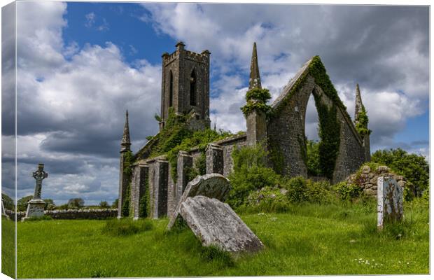 Ballynafagh Church Ruin Canvas Print by Thomas Schaeffer