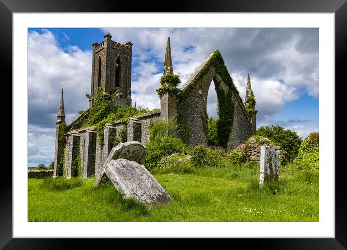 Ballynafagh Church Ruin Framed Mounted Print by Thomas Schaeffer