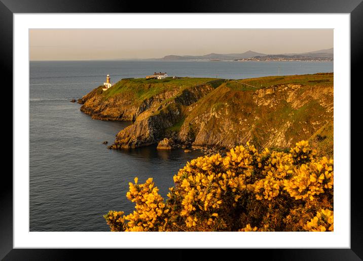 Sunrise at Bailey Lighthouse Framed Mounted Print by Thomas Schaeffer