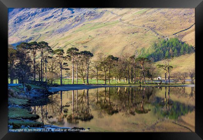 Buttermere Reflections Framed Print by Jim Monk