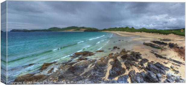 Balnakeil Beach Bay & Faraid Head Nr Durness Scottish Highlands Canvas Print by OBT imaging