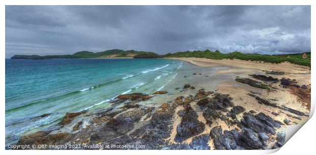 Balnakeil Beach Bay & Faraid Head Nr Durness Scottish Highlands Print by OBT imaging