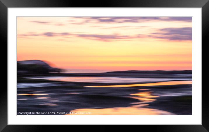 Nevern Estuary Sunset Framed Mounted Print by Phil Lane