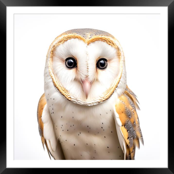 Barn Owl Framed Mounted Print by Steve Smith