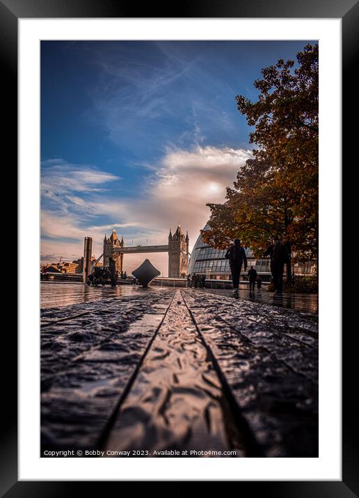 Tower Bridge  Framed Mounted Print by Bobby Conway