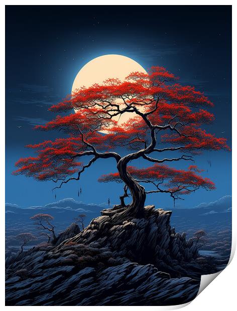 The Big Moon Print by Steve Smith