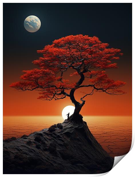 The Big Moon Print by Steve Smith