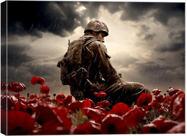 Lest We Forget Canvas Print by Steve Smith