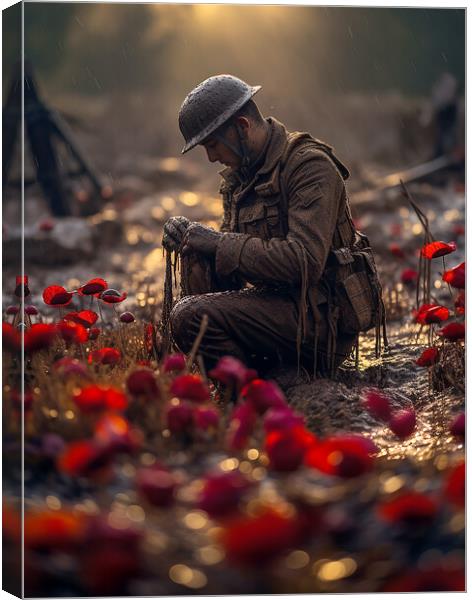 Lest We Forget Canvas Print by Steve Smith