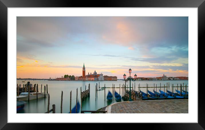 Colourful Venice Sunrise Framed Mounted Print by Phil Durkin DPAGB BPE4