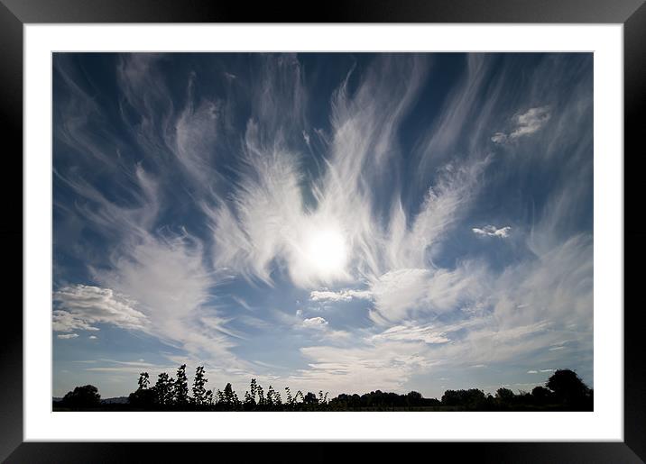 Cirrus Cloud Framed Mounted Print by Ian Collins