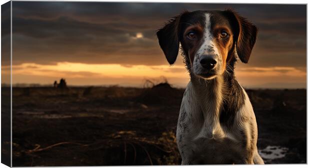 Danish Swedish Farmdog Canvas Print by K9 Art