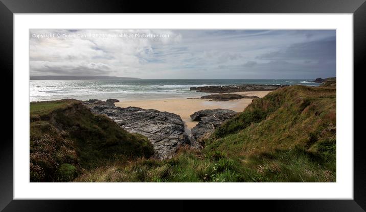 Gwithian Beach, Cornwall Framed Mounted Print by Derek Daniel