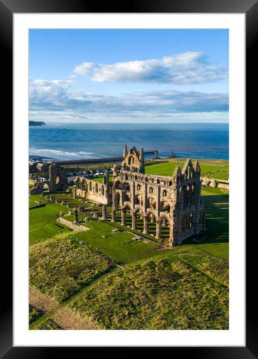 Whitby Abbey Framed Mounted Print by Apollo Aerial Photography