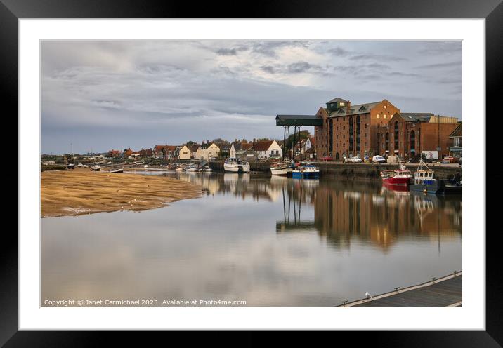 Wells Next the Sea Framed Mounted Print by Janet Carmichael