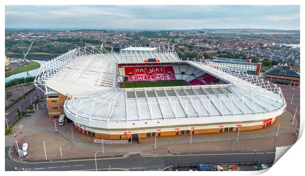 Sunderland AFC Print by Apollo Aerial Photography
