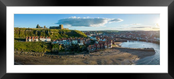 Whitby Panorama Framed Mounted Print by Apollo Aerial Photography