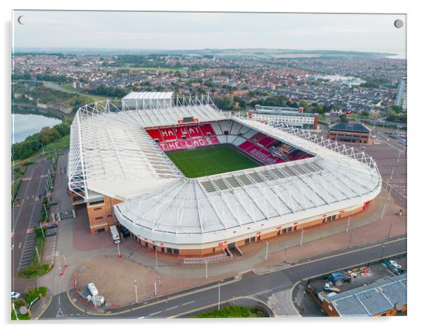 Sunderland AFC Acrylic by Apollo Aerial Photography