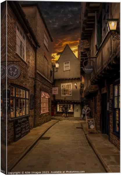 York and the Little Shambles Canvas Print by RJW Images