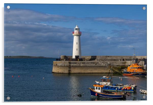 Donaghadee harbour and lighthouse Acrylic by Thomas Schaeffer