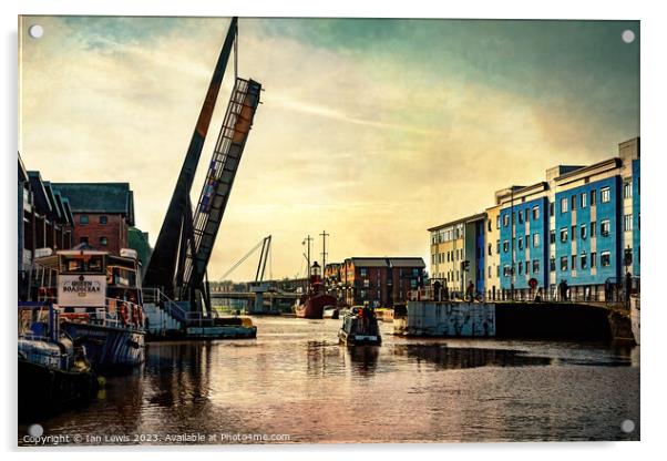 Heading South From Gloucester Docks Acrylic by Ian Lewis