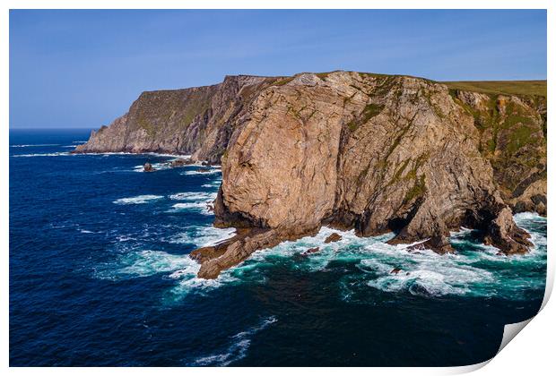 Portacloy Cliffs Print by Thomas Schaeffer