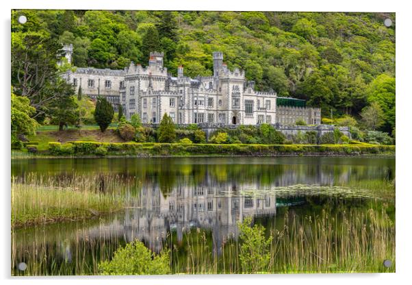 Kylemore Abbey Acrylic by Thomas Schaeffer