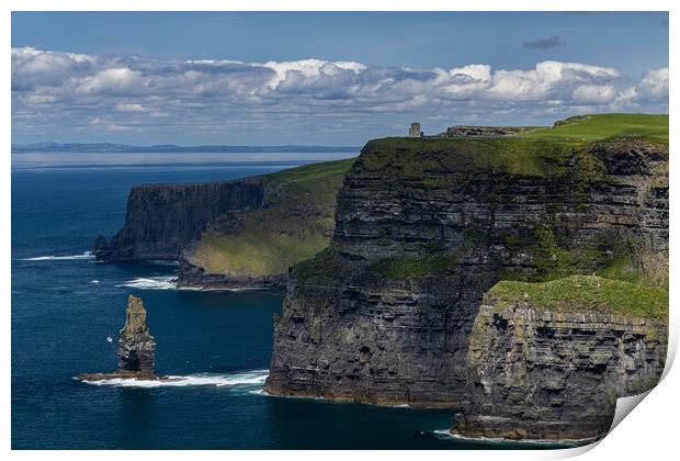 Rundgang an den Cliffs of Moher Print by Thomas Schaeffer