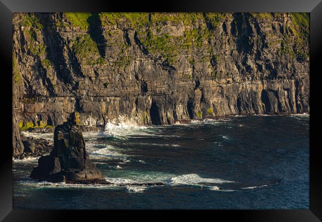 Sunset an den Cliffs of Moher Framed Print by Thomas Schaeffer