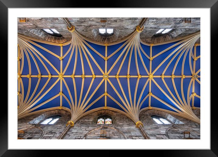 Tierceron Vault in St Giles Cathedral in Edinburgh Framed Mounted Print by Artur Bogacki
