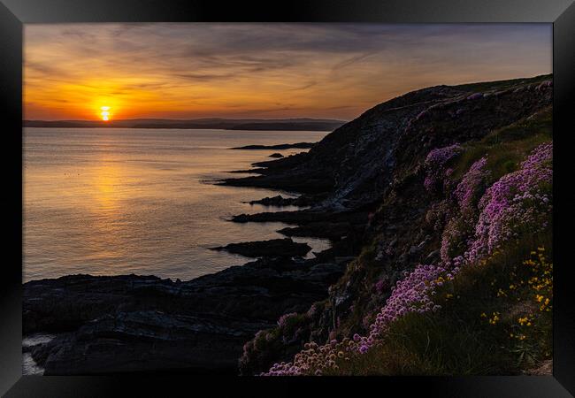 Sunset am Galley Head Framed Print by Thomas Schaeffer