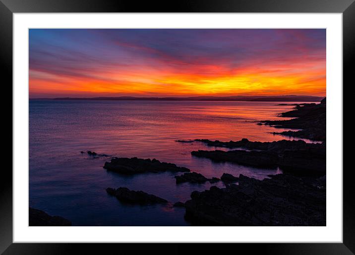 Sunset am Galley Head Framed Mounted Print by Thomas Schaeffer