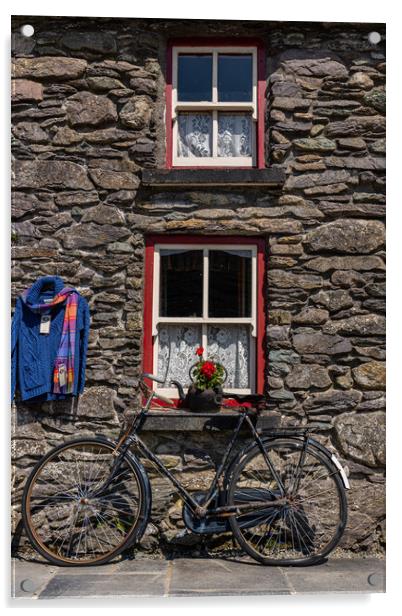 Window & Bike Acrylic by Thomas Schaeffer
