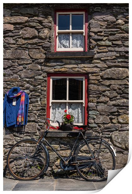 Window & Bike Print by Thomas Schaeffer