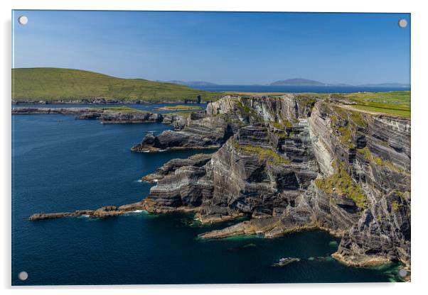 An den Kerry Cliffs Acrylic by Thomas Schaeffer