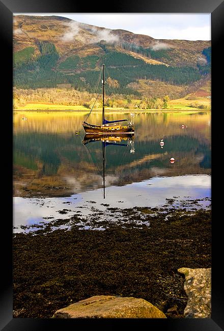 At Anchor in Scotland Framed Print by Jacqi Elmslie