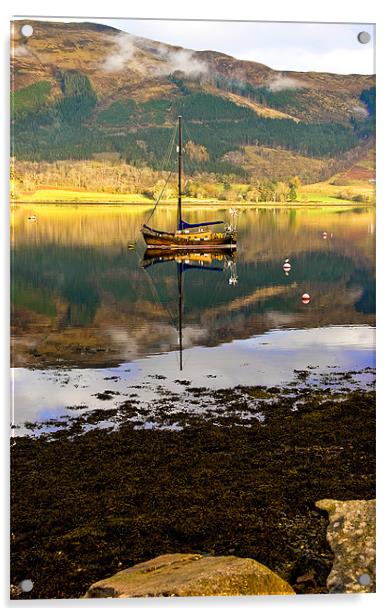 At Anchor in Scotland Acrylic by Jacqi Elmslie