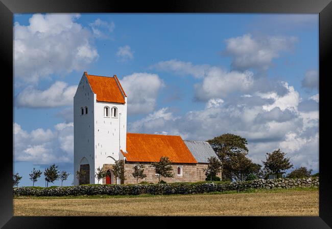 Veslos Kirke Framed Print by Thomas Schaeffer