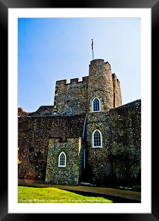 Lewes Castle Framed Mounted Print by Dawn O'Connor