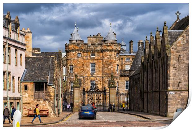 Palace of Holyroodhouse in Edinburgh Print by Artur Bogacki