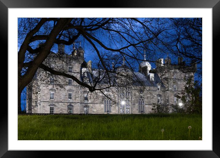 George Heriot School At Night In Edinburgh Framed Mounted Print by Artur Bogacki