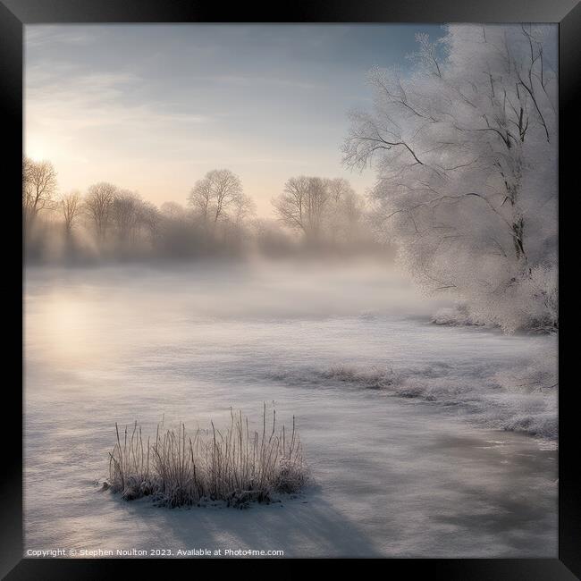 Winter Stillness Framed Print by Stephen Noulton